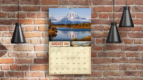Miniatura 7 de The KING Company-Monster Calendars - Calendario de pared de parques nacionales 2026, 16 meses, tamaño XL, 14 x 22 pulgadas, calendario escénico