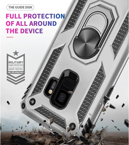 Miniatura 2 de Funda para Samsung Galaxy S9, Galaxy S9, [grado militar de 16 pies a prueba de caídas], anillo a prueba de golpes para Samsung Galaxy S9, verde
