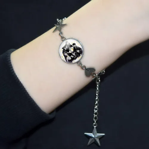 Miniatura 2 de KPOP EXO Got7 Stray Kids - Pulsera de aleación de zinc para niños