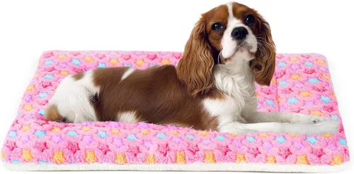 Miniatura 15 de Mora Pets Cama para perros ultra suave con bonito estampado de estrellas, lavable para perros grandes, medianos y pequeños, reversible, forro polar