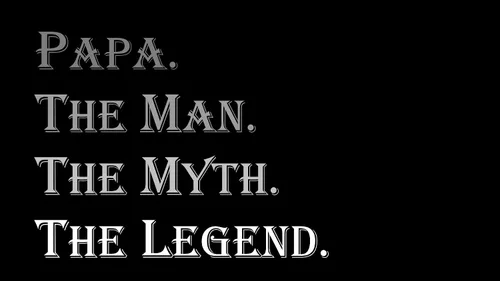 Miniatura 2 de Market Trendz - Camiseta de manga corta con diseño con la leyenda Papa The Man The Myth The Legend