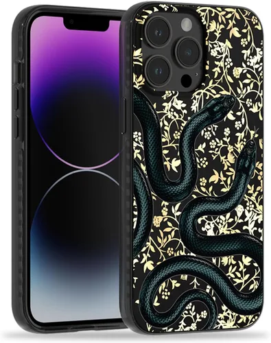 Miniatura 12 de SCORPIFY Funda para iPhone 13 con diseño floral de Nemophila azul, bonita funda transparente para teléfono con flores para mujeres y niñas