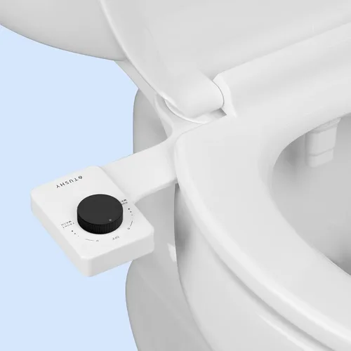 Miniatura 10 de TUSHY NUEVO Bidé de Dos Boquillas de Agua Fresca: Accesorio Ultra Delgado para Asiento de Inodoro con Pulverizador de 2 en 1 para Limpieza Frontal