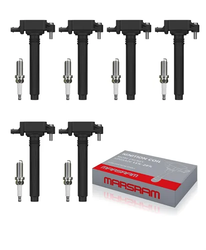 Miniatura 15 de Marsram Paquete de bobinas de encendido UF247 y bujía de iridio doble 4503 compatible con Toyota 2000-2008 Corolla 2000-2005 MR2 Spyder Celica