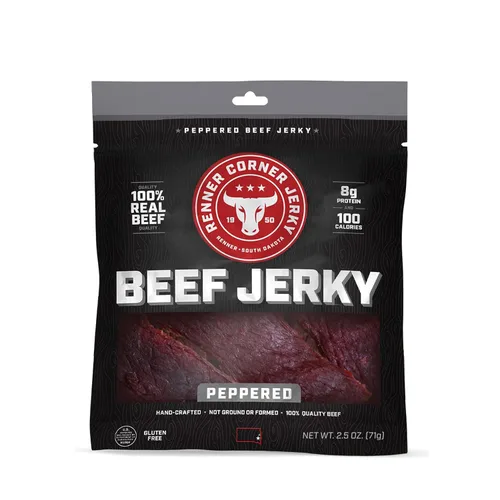 Miniatura 17 de Renner Corner Jerky's Maple Jalapeño Beef Jerky (2.5 onzas) - 100% natural, carne de res premium hecha a mano, fabricada en Dakota del Sur, sin