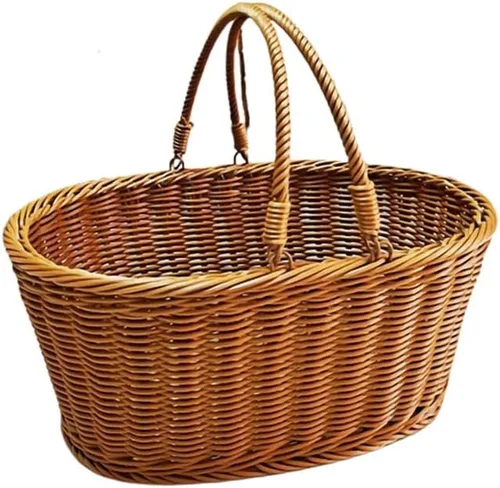 Cesta de picnic, cesta, cesta de mimbre, juego de cesta de picnic, cesta de picnic para 2, cestas de picnic para parejas, adecuadas para canasta de