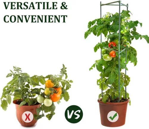 Miniatura 4 de 48 brazos de estaca para jaula de tomate, conectores de enrejado expandibles de 11.8 pulgadas, conectores de estacas de jardín de 0.433 in