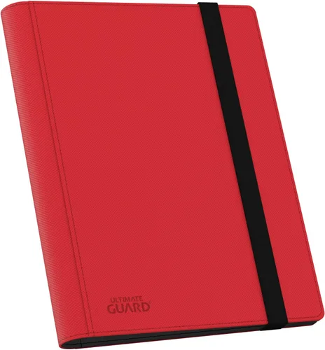 Miniatura 12 de Ultimate Guard Flexxfolio 12 bolsillos laterales para almacenamiento de tarjetas coleccionables de hasta 480 tarjetas, colección de tarjetas Rojo