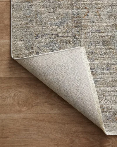 Miniatura 12 de Loloi Jean Stoffer Katherine Collection KES-03 Beige/Mist 11 pies 6 pulgadas x 15 pies 7 pulgadas, altura del pelo de 25 pulgadas, alfombra de área