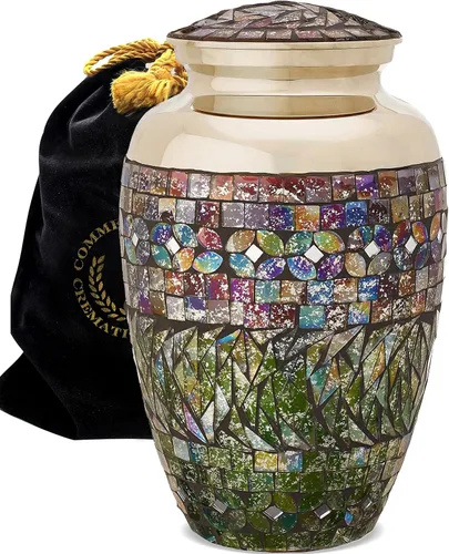 Miniatura 14 de Commemorative Cremation Urns for Human Ashes Adulto Hombre y Mujer – Urnas de cremación personalizadas decorativas bellamente hechas a mano