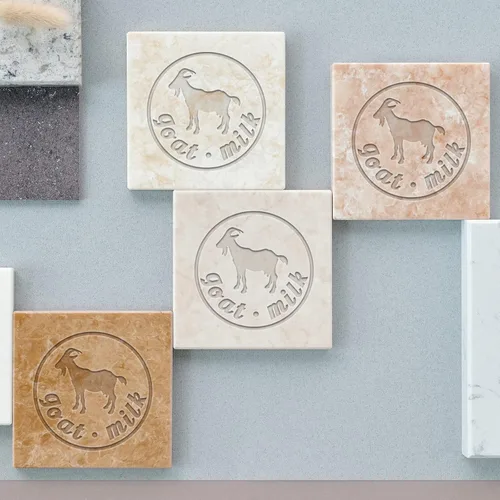 Miniatura 6 de PH PandaHall Sello acrílico de leche de cabra sello de palabra jabón grabado en relieve cuadrado jabón capítulo sellos de impresión para jabones