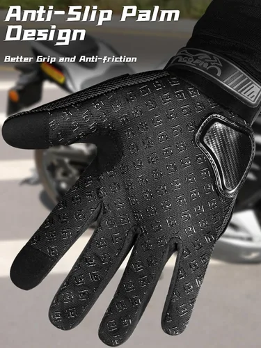 Miniatura 3 de COFIT - Guantes de motocicleta con malla transpirable, guantes de moto con protección táctil para hombres y mujeres, para BMX ATV MTB, carreras