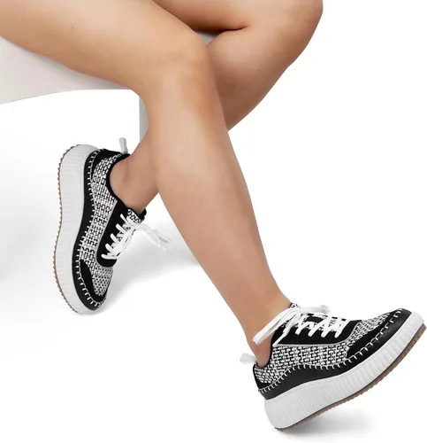 Miniatura 7 de DREAM PAIRS Zapatos deportivos gruesos para mujer, cómodos, informales, con plataforma, a la moda