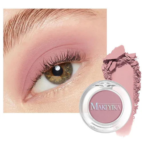 Miniatura 13 de MAKI YIKA Paleta de sombra de ojos blanca mate para mujer, sombra de ojos en polvo blanco pigmentado para ojos marrones, paleta de maquillaje