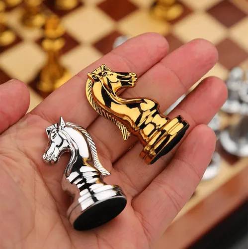 Miniatura 4 de Piezas de ajedrez de metal con peso de 2.6 pulgadas King Extra Queens Piezas de ajedrez solamente, sin tablero