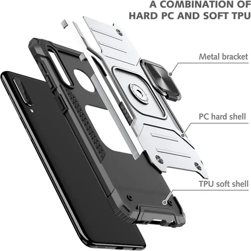 Miniatura 7 de Dionsibei Funda para Samsung Galaxy A50 A50S A30S, grado militar, soporte integrado con soporte de soporte, resistente, a prueba de golpes, funda