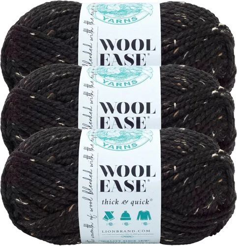 Miniatura 108 de Lion Brand Yarn - Ovillo de lana Wool-Ease Thick & Quick color fuerza aérea