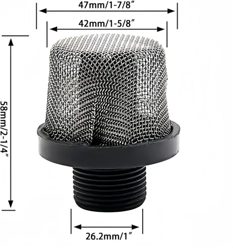 Miniatura 2 de Juego de filtros de repuesto para filtros rociadores de pintura Graco - (2+10 unidades) 288716 rosca de filtro de entrada de 3/4 pulgadas y 288749