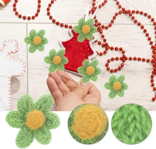 Miniatura 8 de EXCEART Parches bordados para planchar con flores, bonitos parches bordados para coser en flores, parches de bordado para ropa, bolsas