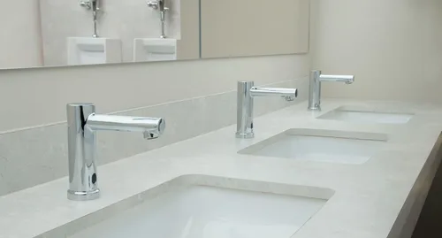 Miniatura 7 de Moen 8559 Align M-Power - Grifo electrónico para lavabo de baño, sin contacto, manos libres, funciona con sensor, cromado Cromo