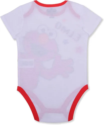 Miniatura 3 de Sesame Street Boys Elmo Bodysuit and Jogger Set for Newborn and Infant RedWhite