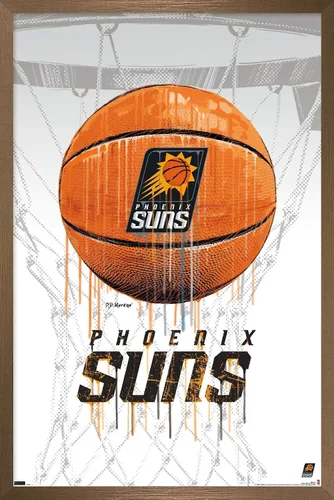 Miniatura 15 de Trends International NBA Phoenix Suns - Póster de pared de Drip Basketball 21, 22.375 x 34 pulgadas, versión enmarcada en negro Versión con marco