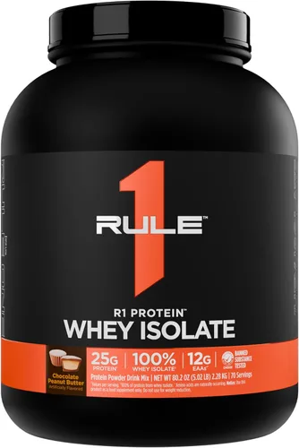 Miniatura 35 de Rule 1 R1 Proteína de suero aislada - con 25g de proteína y 6g de BCAA exclusivamente de fuentes aisladas e hidrolizadas para la recuperación