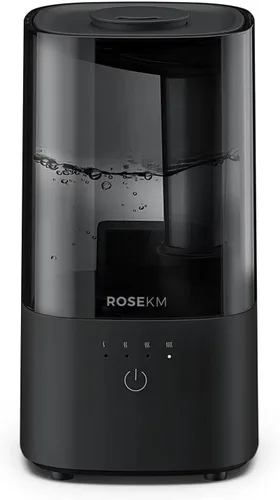 ROSEKM Humidificadores para dormitorio (1.1L), pequeño humidificador de niebla fría para hogar, plantas y guardería de bebé, humidificador