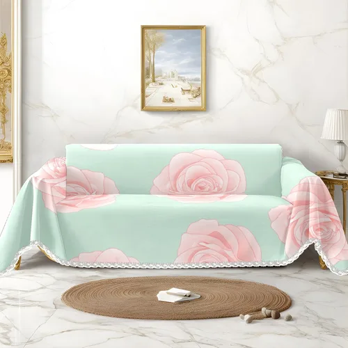 Miniatura 11 de Funda de sofá con estampado de piña a rayas, fundas de sofá para sillón, funda resistente a las manchas, protector universal de muebles