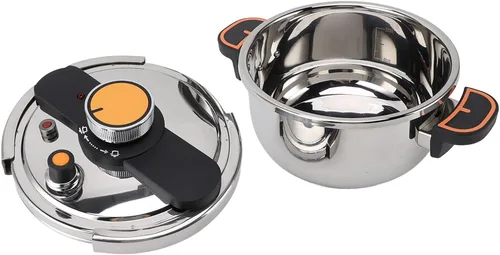 Miniatura 2 de JTLB Olla a presión profesional de acero inoxidable con calefacción uniforme eficiente y de gran capacidad, olla para conservas de cocina casera (5L)