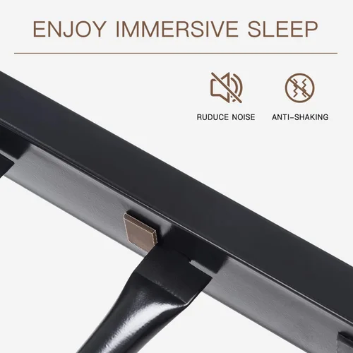 Miniatura 7 de ikalido Cama Litera de Metal Tipo Loft Tamaño Twin sobre Twin con Barandilla de Seguridad y Escalera, No Necesita Somier, Muebles de Dormitorio que