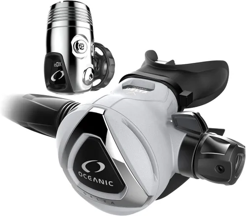 Miniatura 2 de OCEANIC Delta 5 (2da etapa) + EDX (1ª etapa) Regulador de respiración para buceo Fuerte rendimiento en agua fría Disponible en versión Yugo