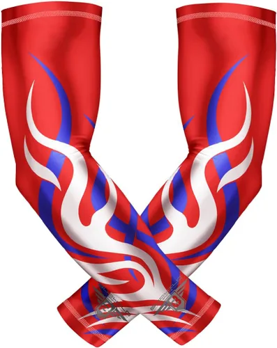 Miniatura 31 de Bucwild Sports Baseball Arm Sleeve - Youth & Adult 1 Pair - Football Basketball Cycling Tennis Bandera de EE.UU