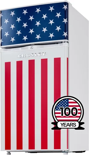 Miniatura 9 de Crosley Mini refrigerador retro de 3.2 pies cúbicos rojo vivo sin congelador, refrigerador compacto para dormitorio, garaje, oficina debajo
