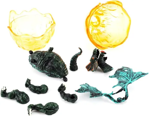 Miniatura 4 de [12 unidades] Deluxe figuras de dragón 3D realista – Puzzles Figura de dragón en huevos regalitos de Fiesta para niños juguete (5-pulgadas)