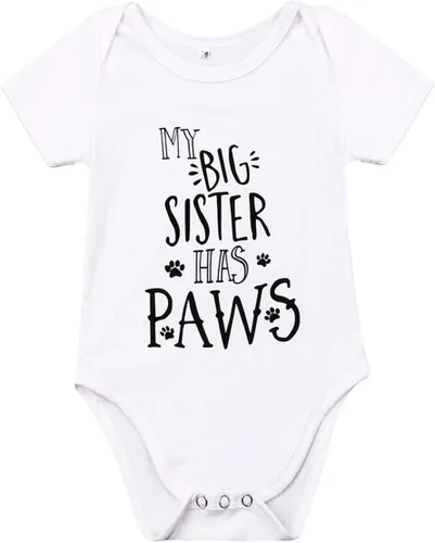 Miniatura 31 de Pañalero para bebé recién nacido, con frase en inglés “Got my mind on my momy”, color gris y blanco, talla 0-18M