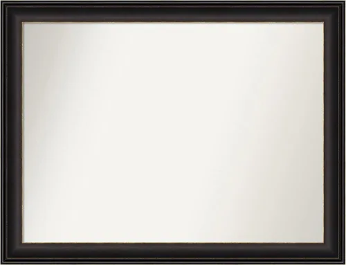 Miniatura 89 de Amanti Art Espejo de baño de bronce para sobre el fregadero, 24 x 24 pulgadas, espejo cuadrado de bronce Lara para tocador, marco de madera