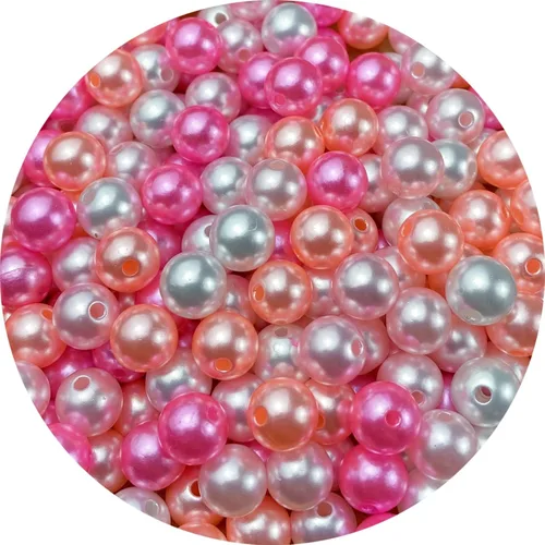 Miniatura 57 de Perlas de cuentas, 4000 piezas de cuentas de perlas de 3 mm redondas para llaveros, pulseras, collares, llaveros, joyería, manualidades, decoración