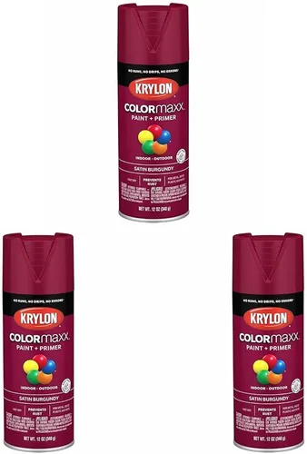 Miniatura 38 de Krylon K05599007 COLORmaxx Pintura en aerosol y base para uso en interiores y exteriores, color gris brillante para maquinaria, 12 onzas