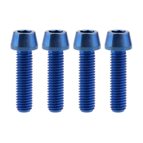 Miniatura 10 de Tornillos de titanio Ti M8 x15 20 25 30 35 40 45 50 60 2.756 in 0.049 in de paso hexagonal Allen Tornillos de cabeza hueca paquete de 4