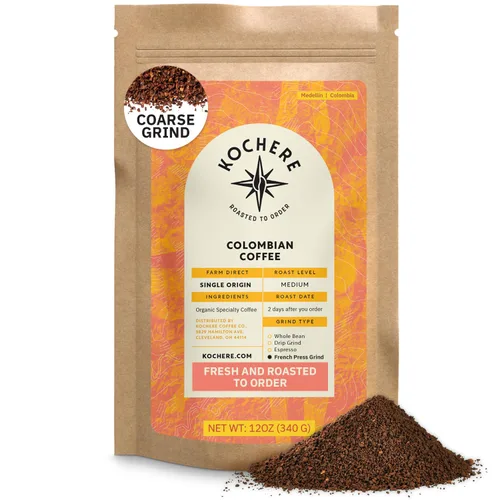 Miniatura 11 de Café molido colombiano Medellín, granos de café tostado medio de origen único, recién tostado a pedido, café molido orgánico, grado especial
