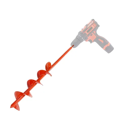 Miniatura 3 de Broca de taladro de 24 x 3 pulgadas, bombilla hexagonal de 3/8 pulgadas, maceta de cama de jardín resistente en espiral