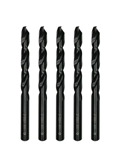 Miniatura 9 de Brocas helicoidales HSS M35 de 13/64 pulgadas, acero de alta velocidad, paquete de 10, adecuadas para aceros, hierro fundido, acero inoxidable