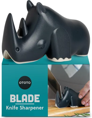 OTOTO Afilador de cuchillos de cuchilla, mantén los cuchillos más afilados con el mejor afilador de cuchillos, divertidos utensilios de cocina sin