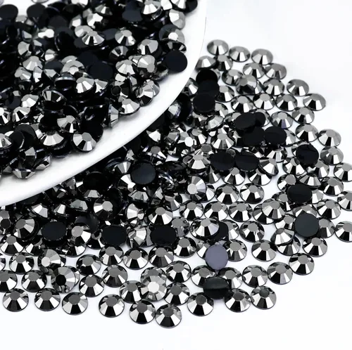 Miniatura 16 de 4500 PIEZAS SS6 2mm Resina Diamantes de Imitación de Parte Plana, Diamantes de Imitación Azul/Azul Oscuro de Parte Plana para Uñas, Vasos, Tazas