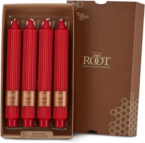Miniatura 40 de Root Candles Velas de Cena Sin Aroma Juego de Velas en Caja de Mezcla Premium de Cera de Abeja, 9 Pulgadas, Rosa Polvoriento, 4 Unidades Rosa
