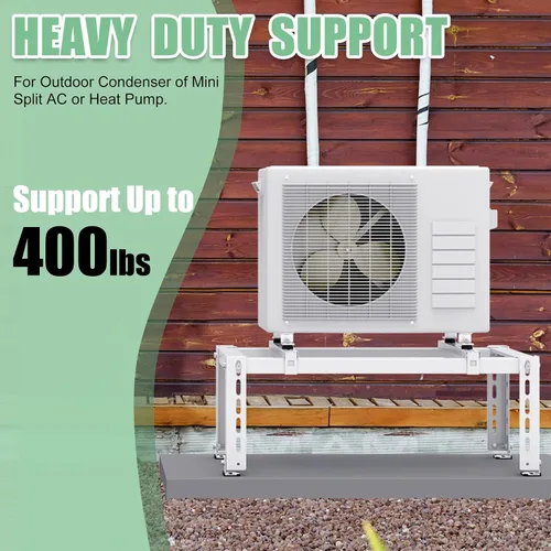 Miniatura 5 de Mini soporte de tierra dividido para aire acondicionado de 9,000 a 24,000 BTU, sistema de bomba de calor, soporte mini dividido ajustable resistente