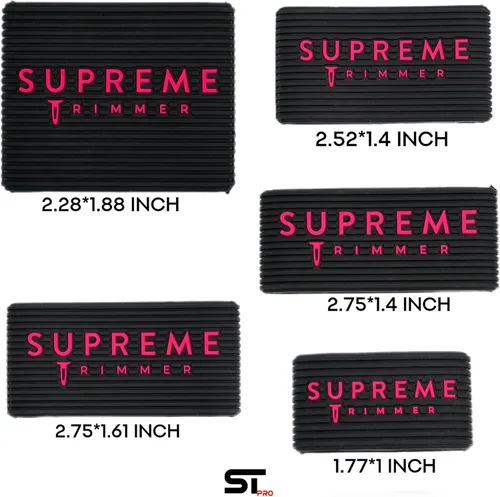 Miniatura 2 de Supreme Trimmer - Pinzas de peluquero profesionales (5 piezas) bandas antideslizantes SGR50 para cortadora de pelo, agarre de peluquero