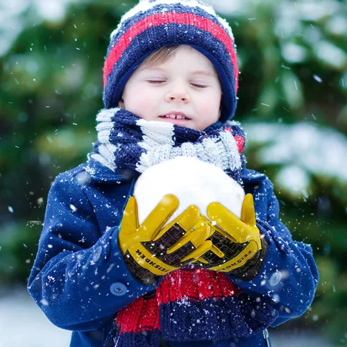 Miniatura 5 de Kids Winter Gloves, 3M Thinsulate Lined Warm Insulated Toddler Work Gloves with Soft Sheepskin for Cold Weather