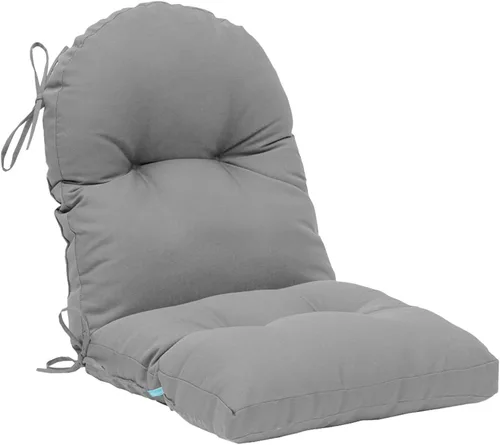 Miniatura 17 de QILLOWAY Cojín copetudo para silla de exterior, impermeable, 43 x 20 x 4 pulgadas, antideslizante, almohadilla de repuesto para muebles de mimbre